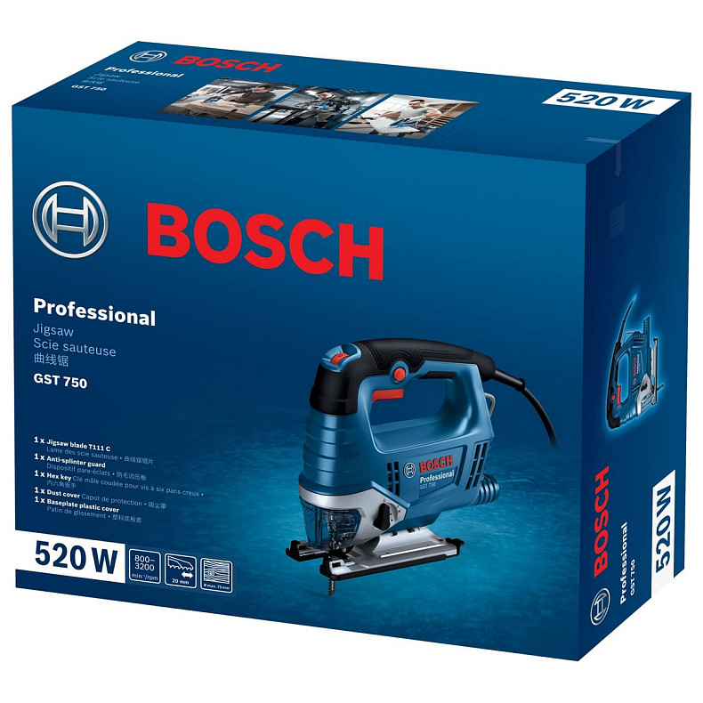 Електролобзик Bosch GST 750 (06015B4121)