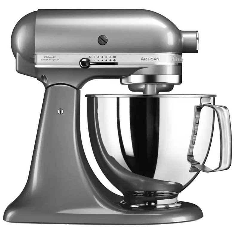 Кухонний комбайн KitchenAid Artisan 4,8 л 5KSM125ECU з відкидним блоком сріблястий