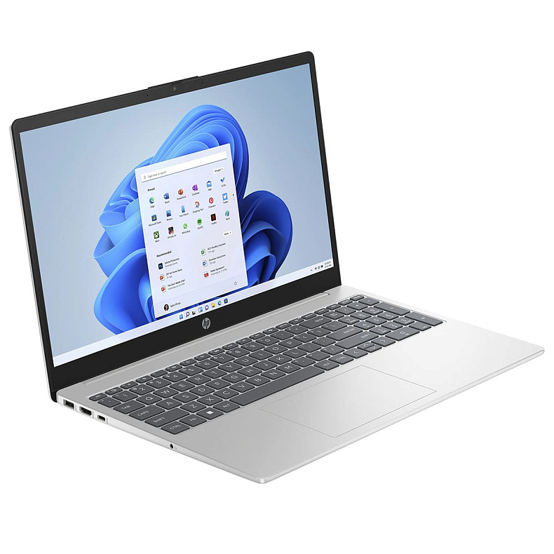 Ноутбук HP 15-fd0030ru 15.6" FHD IPS AG, Intel N200, 8GB, F512GB, серебристый (9H8P4EA)