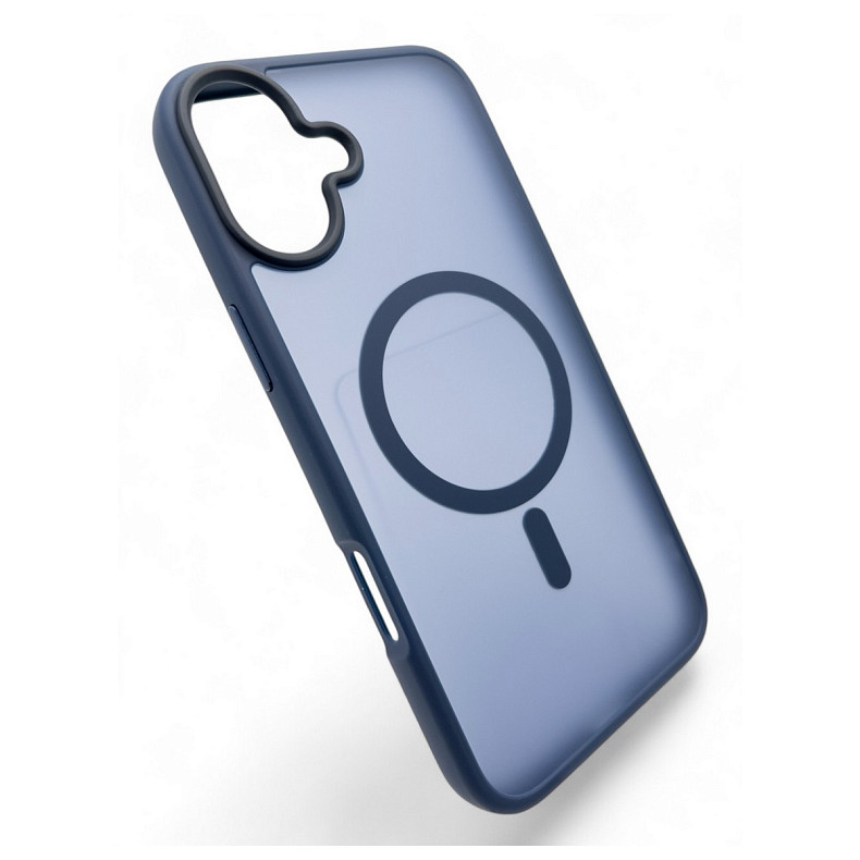 Чохол-накладка BeCover Metal Buttons Case MagSafe для Apple iPhone 16 Plus Blue (712094)