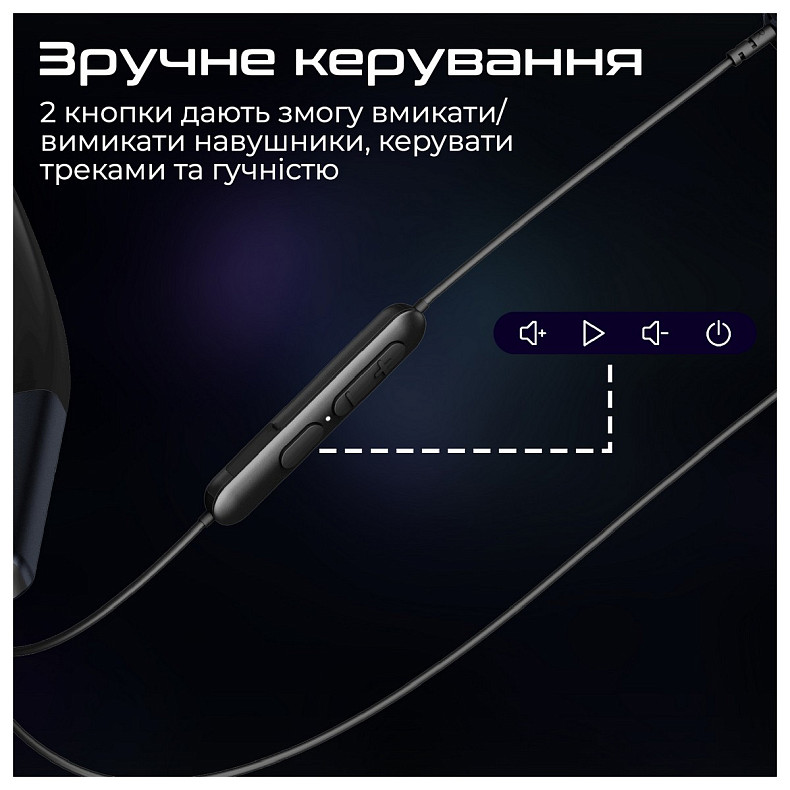 Наушники Promate Leap-200h Black