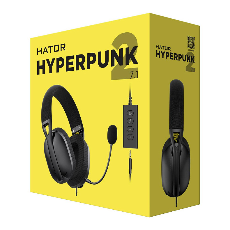 Навушники Hator Hyperpunk 2 Black (HTA-845)