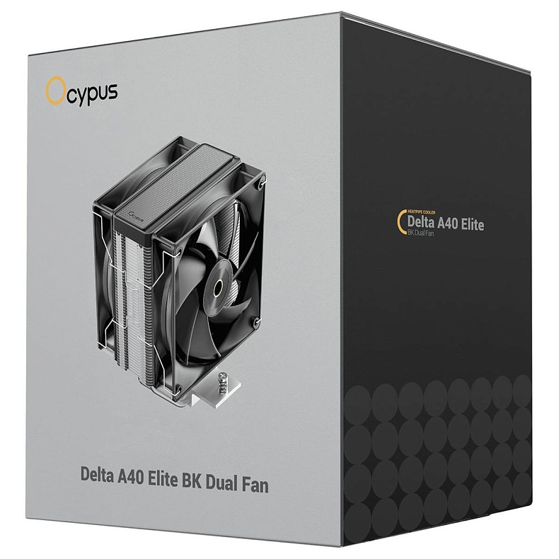 Система охлаждения Ocypus DELTA A40 ELITE BK DUAL FAN (DELTA-A40-BK2NNWN00X-GL)