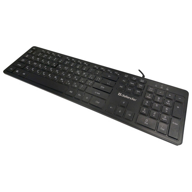 Клавиатура Defender Balance LQ UA LED подсветка черная