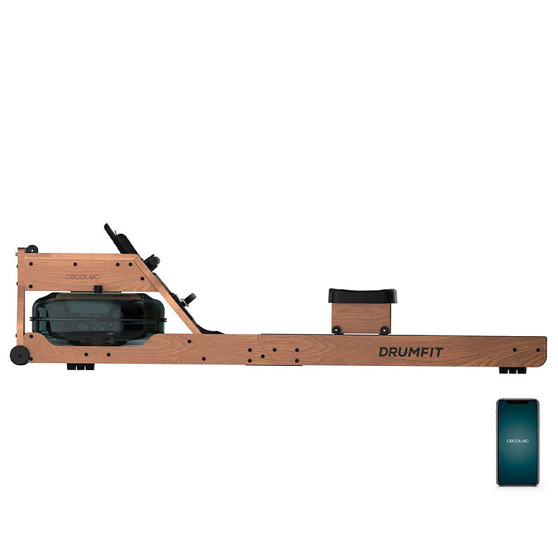 Гребной тренажер Cecotec Drumfit Rower 20000 Neptuno Wood