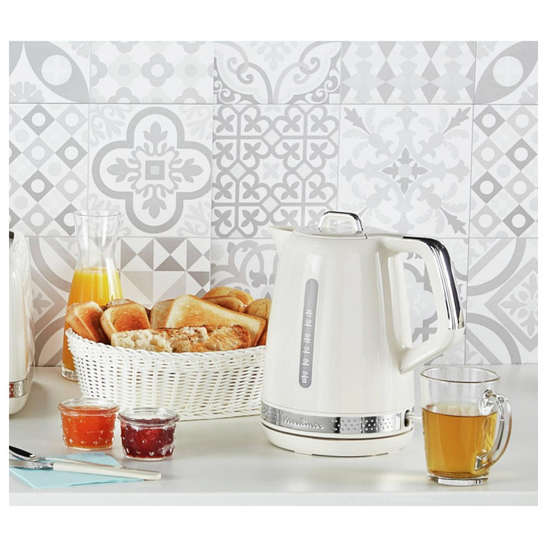 Електрочайник Moulinex Soleil 1.7л, Strix, пластик, бежевий