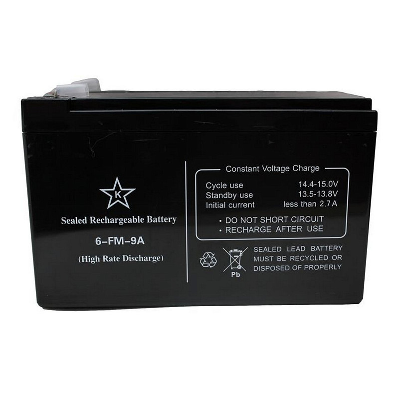 Акумуляторна батарея KSTAR 12V 9Ah AGM (6-FM-9A)