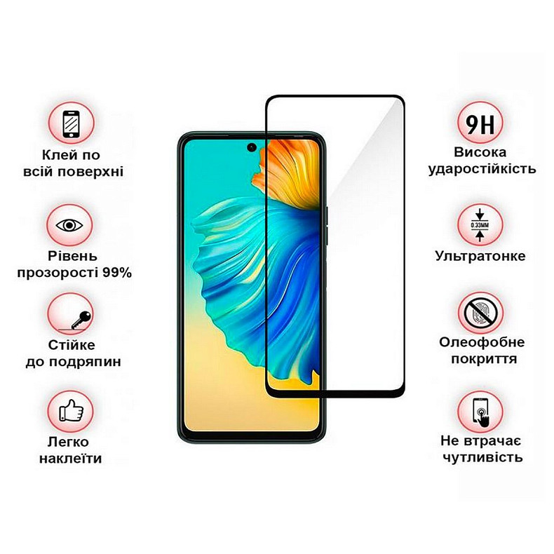 Захисне скло BeCover для Tecno Camon 19 (CI6n)/19 Pro (CI8n) Black (708162)