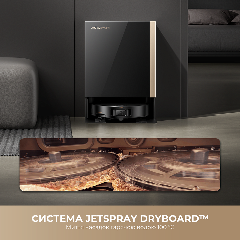 Робот пилосос MOVA MOBIUS 60 Black-EUA