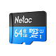 Карта пам'яті Netac microSD64GB C10 UHS-I R80MB/s + SD