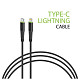 Кабель Intaleo CBFLEXTL1 USB-C-Lightning 1.2м Black (1283126542459)