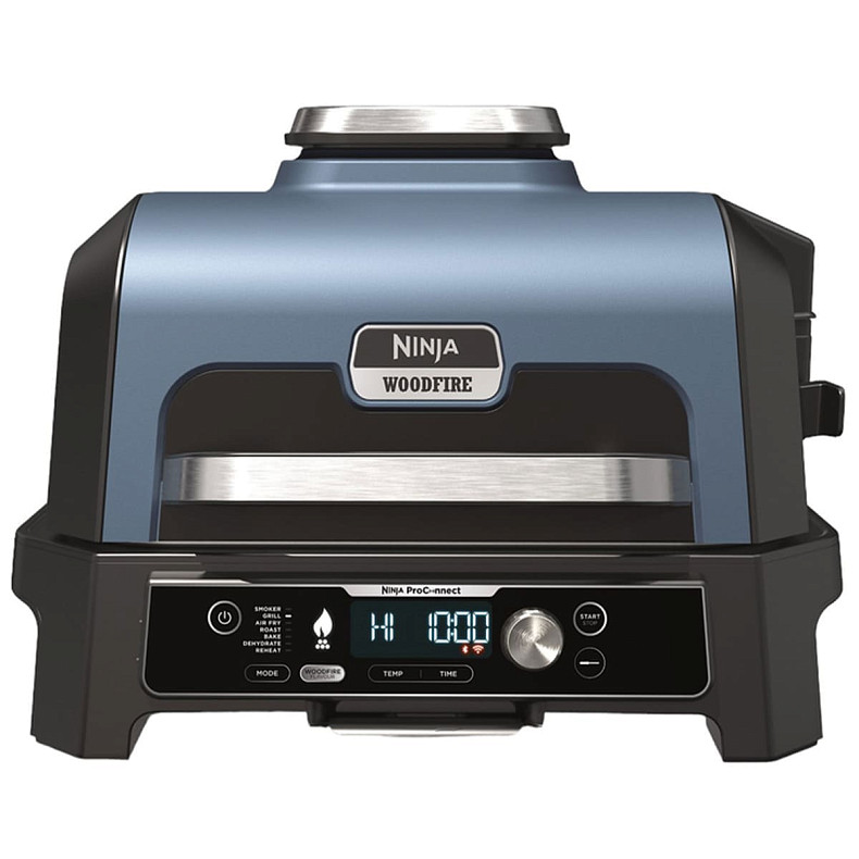 Електричний гриль-барбекю та коптильня Ninja Woodfire Pro Connect XL OG901EU