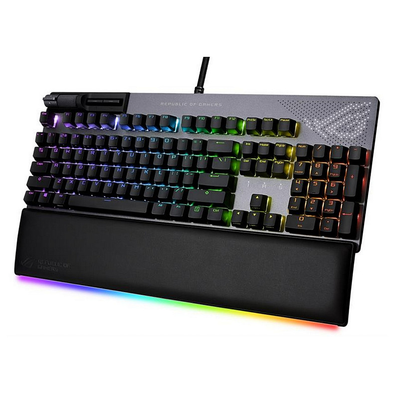 Клавіатура Asus ROG Strix Flare II Animate RGB 113key NX Red EN Black (90MP02E6-BKUA01)