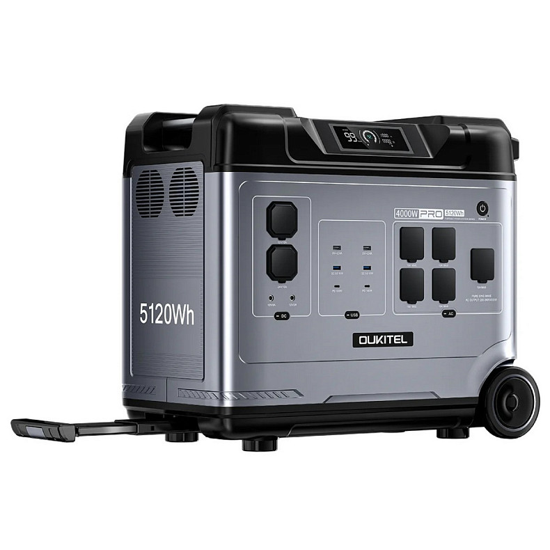 Зарядная станция Oukitel P5000E Pro 4000Вт (5120Вт/ч) LiFePo4 UPS, MPPT, PD100 Вт