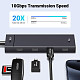 Хаб USB 3.2 Type-C -> 4хUSB-C 3.2 Gen2 10Gbps Black CM806 Ugreen