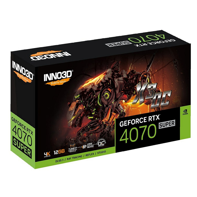 Відеокарта INNO3D GeForce RTX 4070 Super 12GB GDDR6X X3 OC