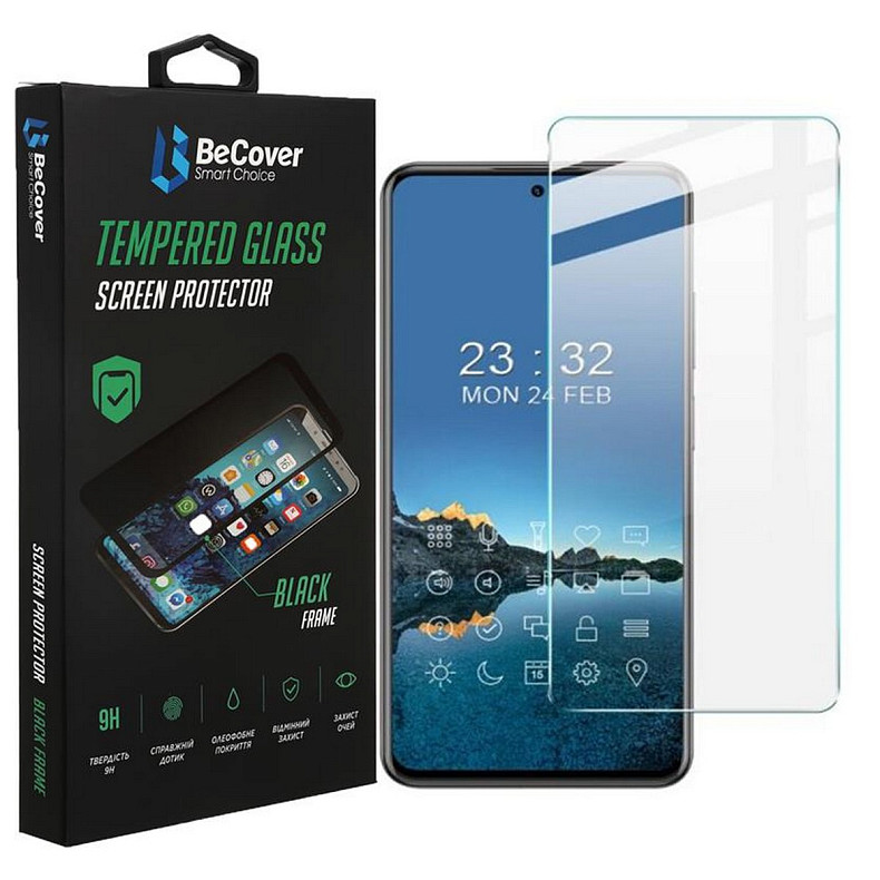 Защитное стекло BeCover для ZTE Blade V40/V40 Pro Crystal Clear Glass 3D (708561)