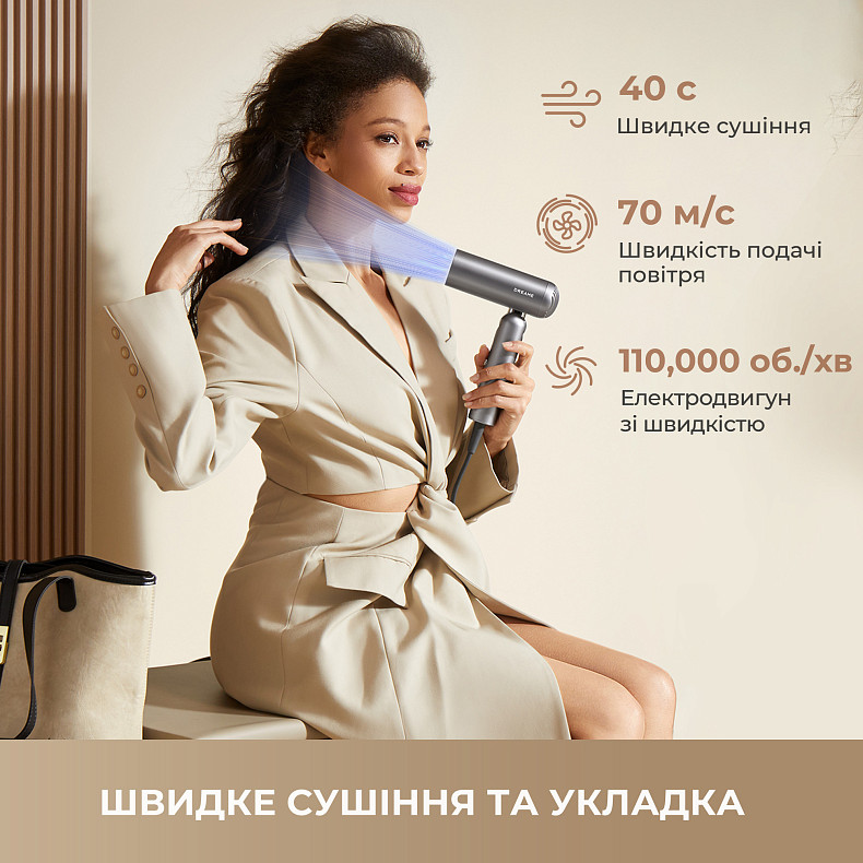 Фен-стайлер Dreame Pocket Grey AHD51-GR