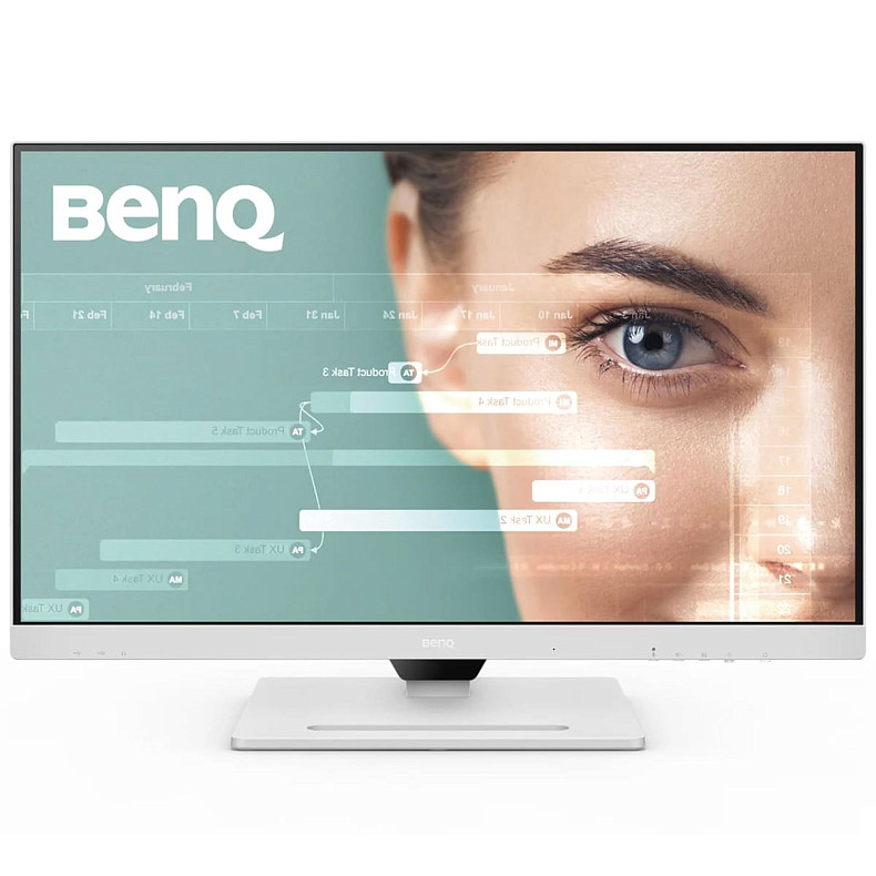 Монітор 31.5" BenQ GW3290QT, IPS, 2K QHD, 75Hz, HDMI, DP, USB-C, HAS, Pivot, колонки, білий