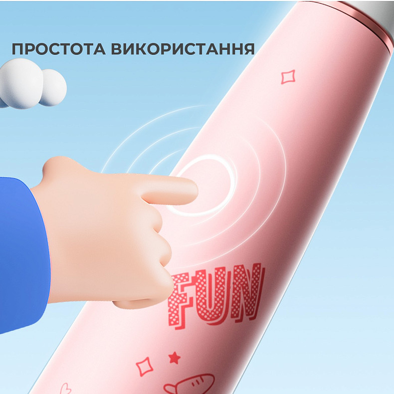 Електрична зубна щітка дитяча Oclean Kids Pink - рожева