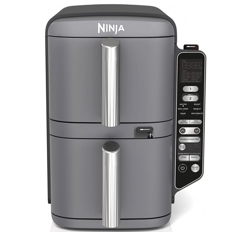 Мультипіч Ninja Double Stack XL 2-Level Hot Air Fryer 9,5 л with Smart Cook System SL451EU