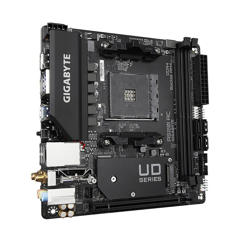 Материнська плата Gigabyte A520I AC Socket AM4