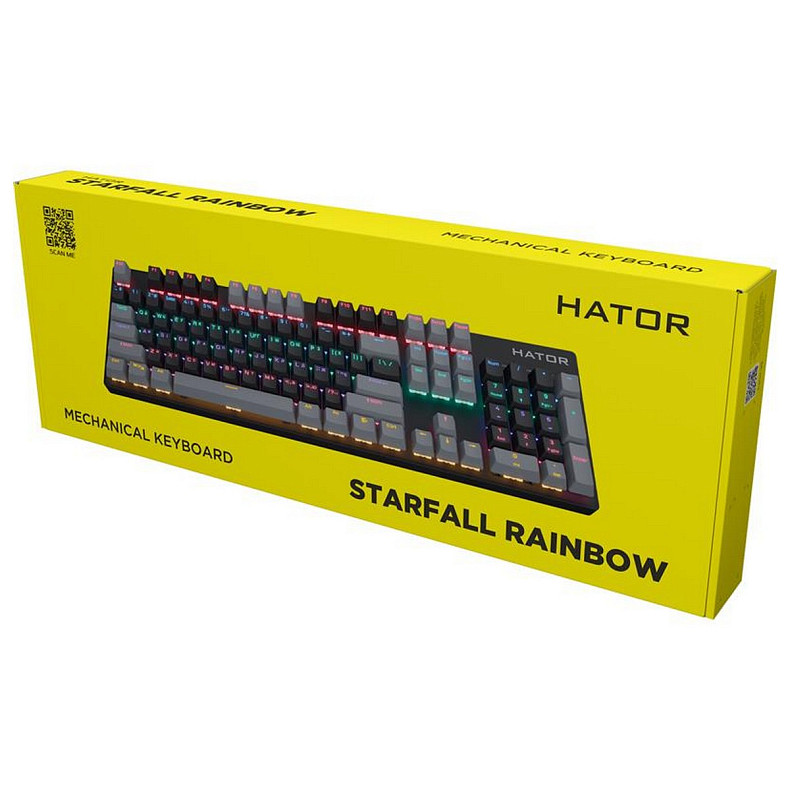 Клавиатура Hator Starfall Rainbow Origin Red (HTK-608-BBG)