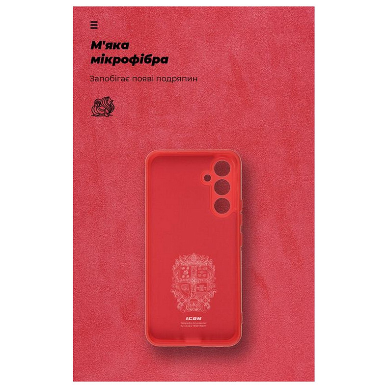 Чохол-накладка Armorstandart Icon для Samsung Galaxy A54 5G SM-A546 Camera cover Red (ARM66176)