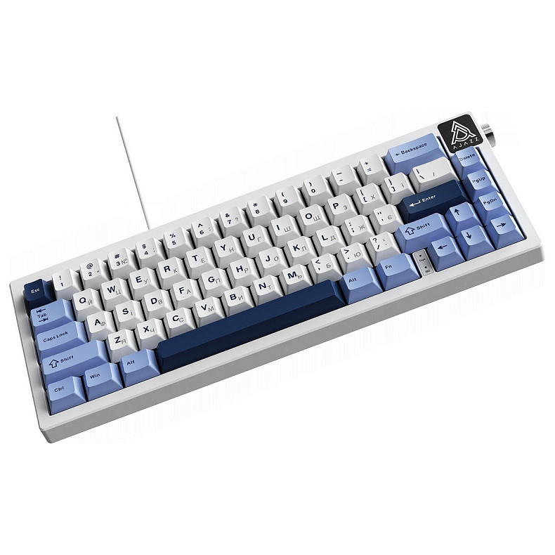 Клавиатура Ajazz AK650 Sea Salt Switch White USB-C (AK650-SS-BWB)