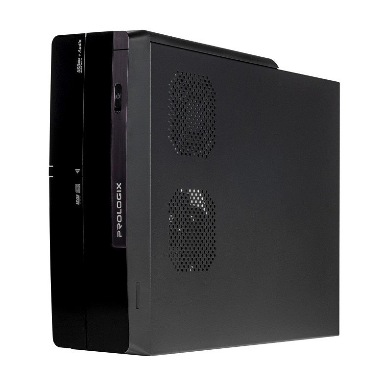 Корпус Prologix E106 Slim Black Door 400W