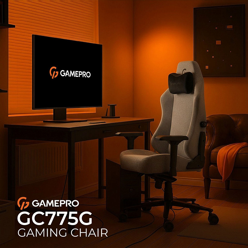 Крісло ігрове GamePro GC775G Fabric Gray