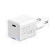 Сетевое зарядное устройство ColorWay GaN Mini 25W PD Port PPS USB-C White (CW-CHS052PD-WT)