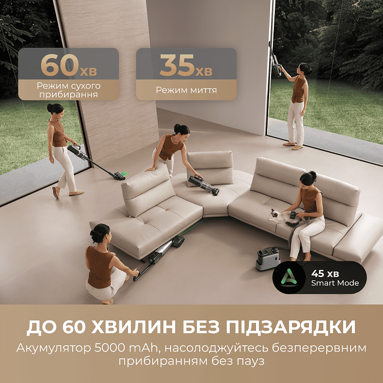 Беспроводной моющий пылесос MOVA X4 Mix