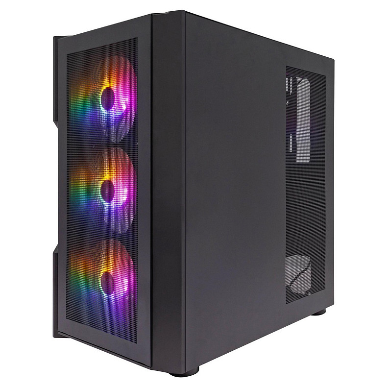 Корпус 1stPlayer T7-P-BK-4F1 Black 750W (T7-P-BK-4F1-PS-750FK-EU)