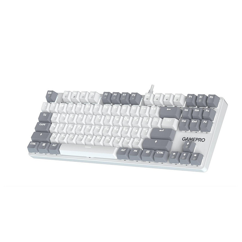 Клавіатура GamePro Genesis Metallic MK110W Outemu Red Swithes USB White