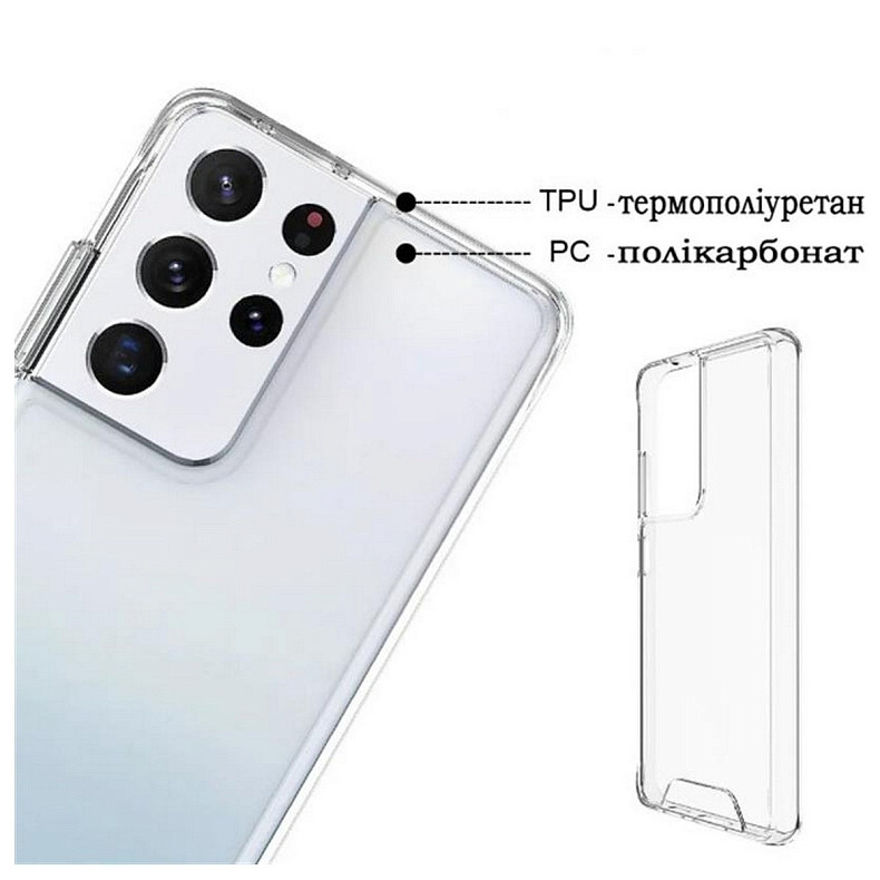 Чeхол-накладка BeCover Space Case для Samsung Galaxy S21 Ultra SM-G998 Transparancy (708587)