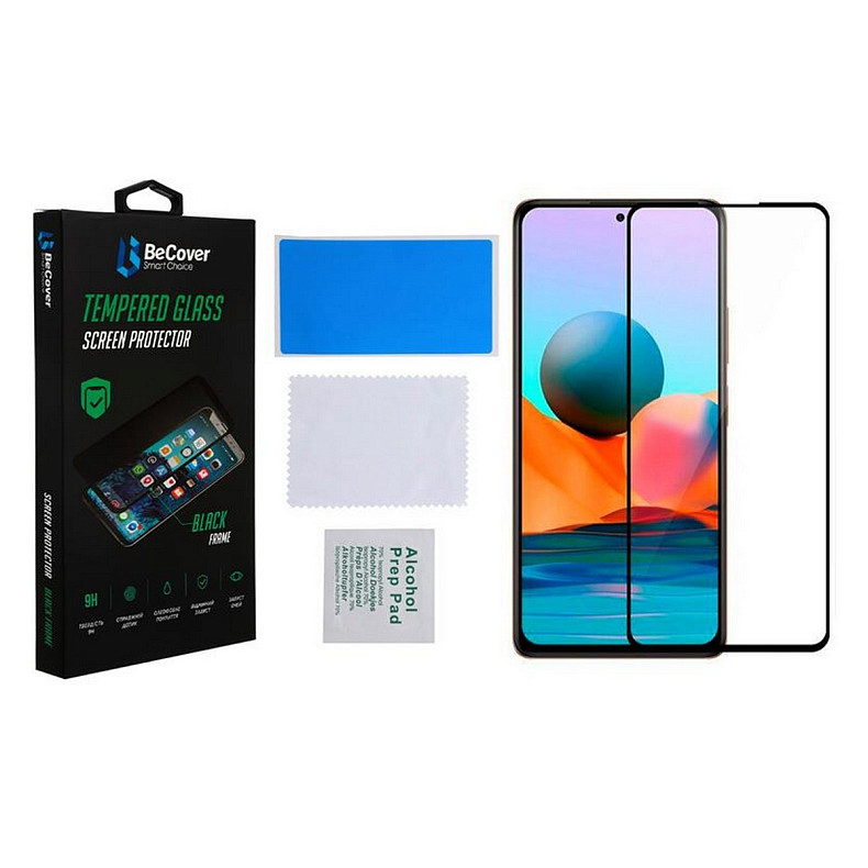 Захисне скло BeCover для Xiaomi Redmi Note 10 5G Black (706653)