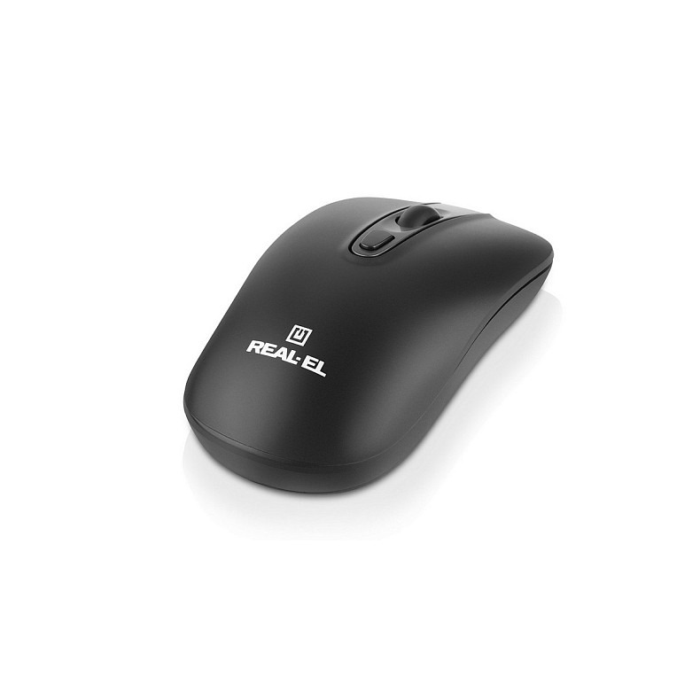 Мышь беспроводная REAL-EL RM-350W Black