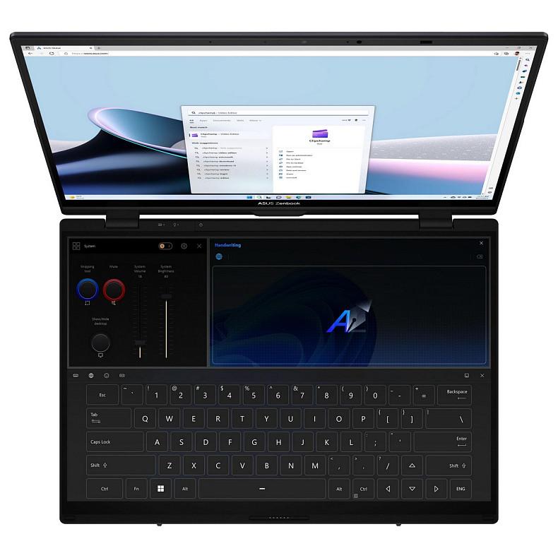 Ноутбук Ноутбук ASUS Zenbook DUO UX8406CA-QL214X 14" FHD OLED, Intel Ultra 7 255H, 32GB, F2TB, UMA, Win11P,