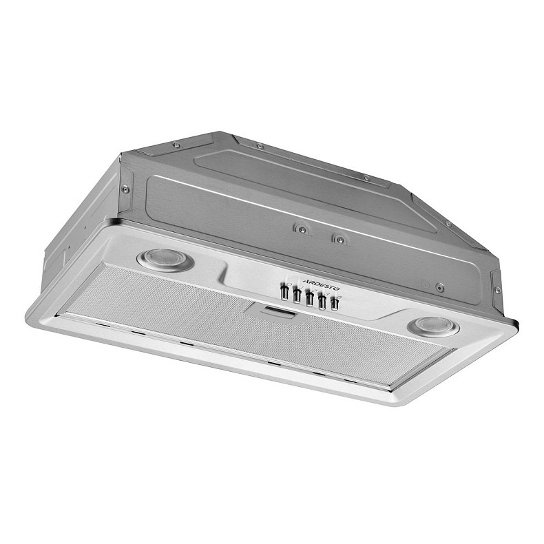 Витяжка Ardesto вбудована, 52см, 450м3ч, метал, 2х1Вт LED, кнопкове, нерж