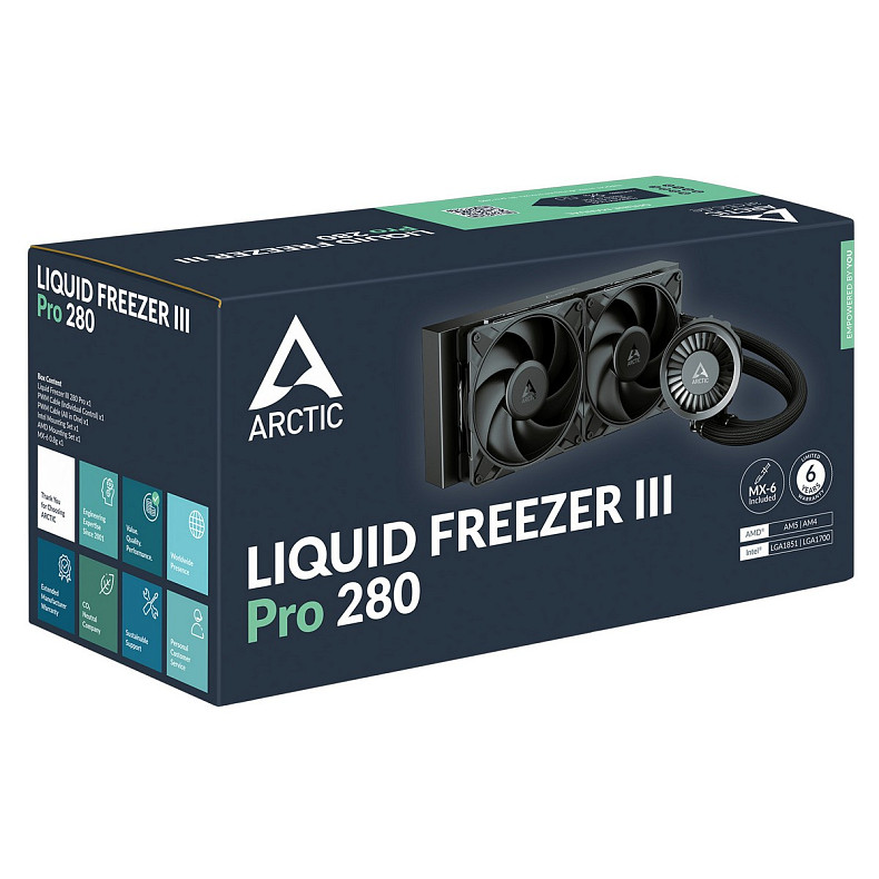 Система рідинного охолодження Arctic Liquid Freezer III Pro 280 Black (ACFRE00179A)