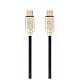 Кабель Cablexpert (CC-USB2PD60-CMCM-1M) USB Type-C-USB Type-C, 1м, чорний/золотистий