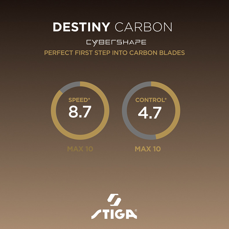 Основа для ракетки Stiga Destiny Carbon Cybershape Master (1600-2602-35)