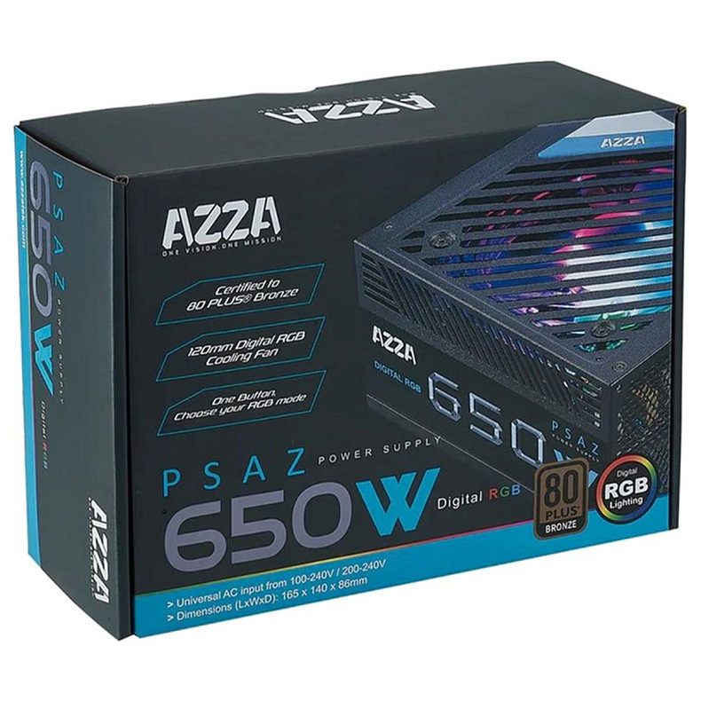 Блок живлення Azza PSAZ-650B ATX 650W (ATX3.1)