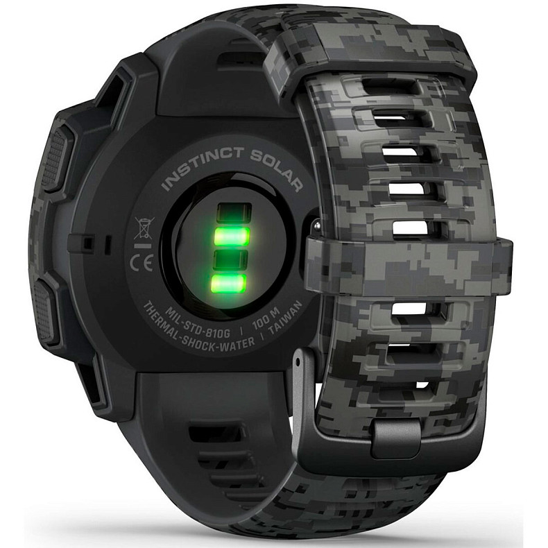 Спортивний годинник Garmin Instinct Solar Graphite Camo