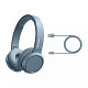 Наушники Philips TAH4205 On-ear Wireless Mic Blue