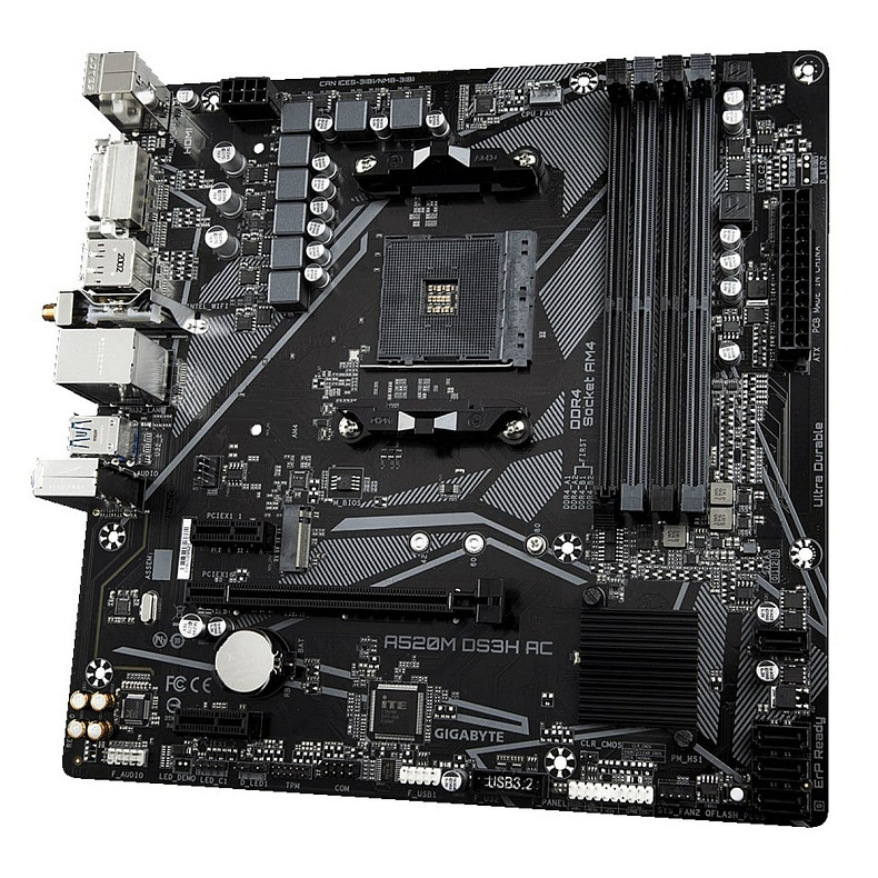 Материнская плата Gigabyte A520M DS3H AC Socket AM4