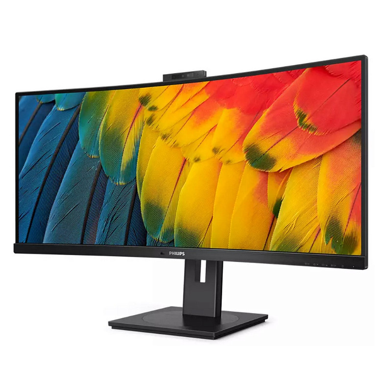 Монiтор Philips 34" 34B1U5600CH/00 21:9 VA Curved WQHD 120Hz USB-C Webcam Height