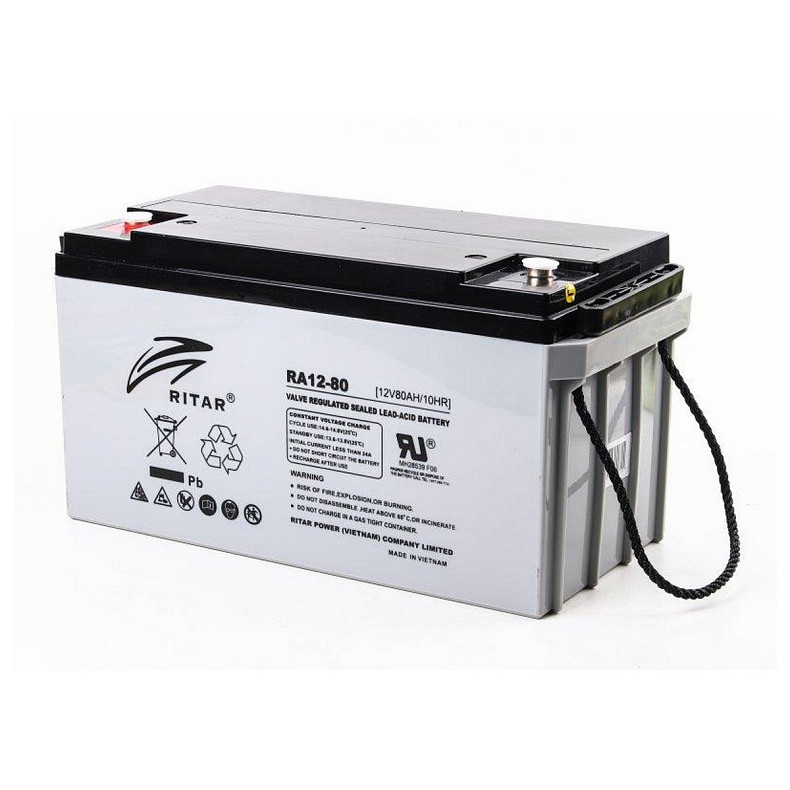 Акумуляторна батарея Ritar 12V 80AH AGM (RA12-80)