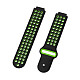 Силиконовый ремешок для GARMIN Universal 16 Nike-style Silicone Band Black/Green